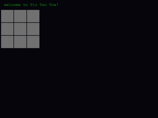 ticTacToe screenshot