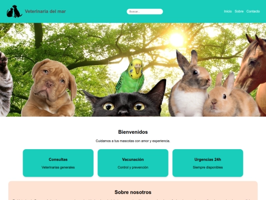 Pagina de veterinaria screenshot