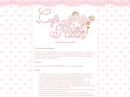 cafe/rose screenshot
