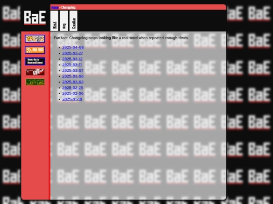changelog screenshot