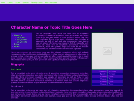 charactertemplate screenshot