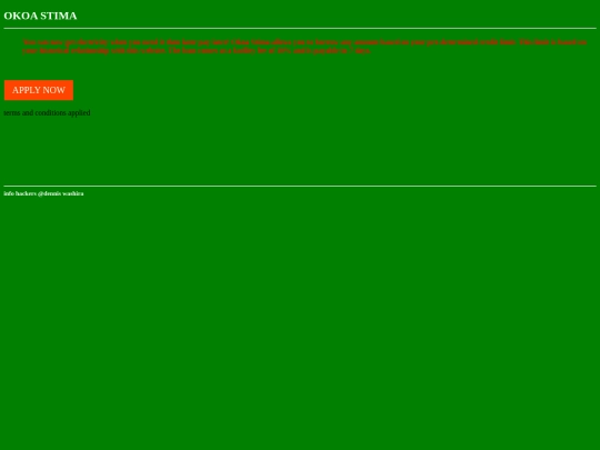 Tokens/mkopo screenshot