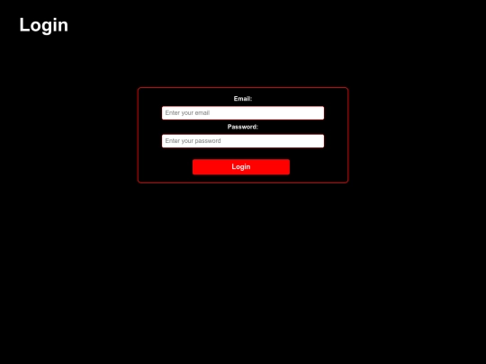 Mini Project 1/login screenshot