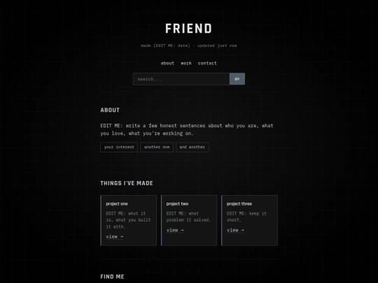 index screenshot