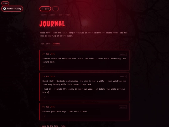 zephyrs-journal screenshot