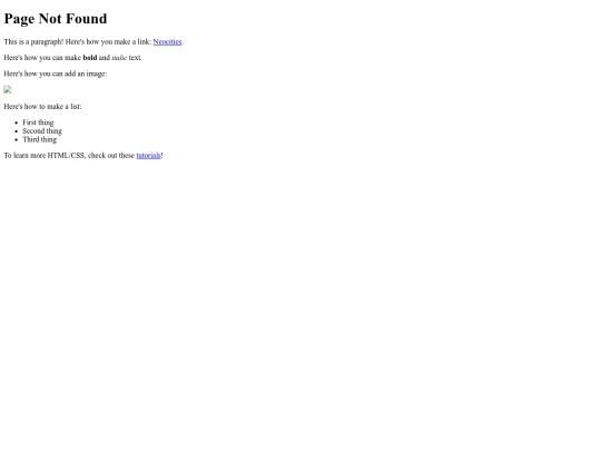 not_found screenshot