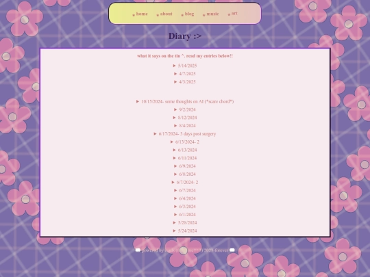 blog screenshot