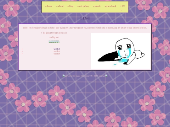 test screenshot