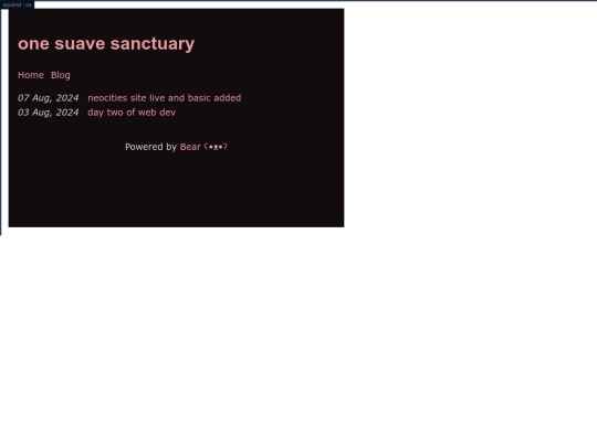 blog screenshot