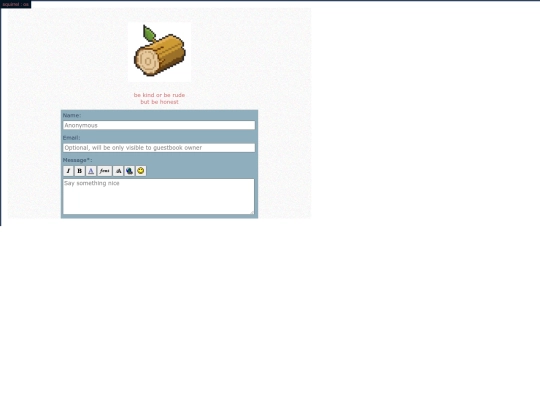 links screenshot