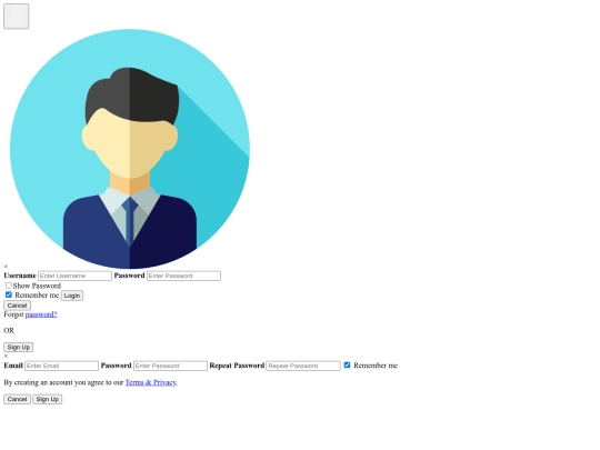 OnlinePizzaProject-Old-html/Login screenshot