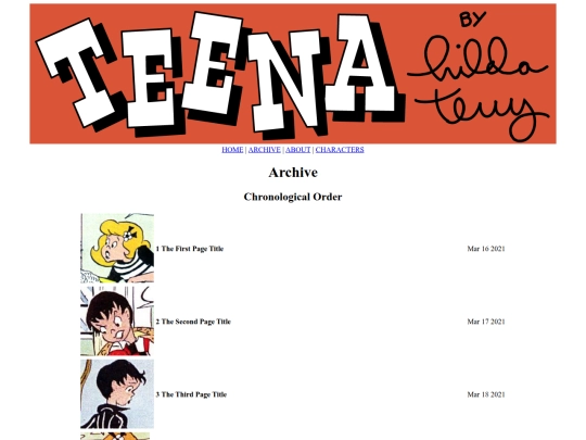 archive screenshot
