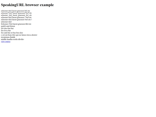 node_modules/speakingurl/examples/browser-example screenshot