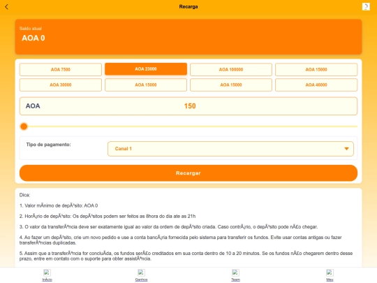 recarregar screenshot