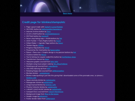 Credits/Credits screenshot