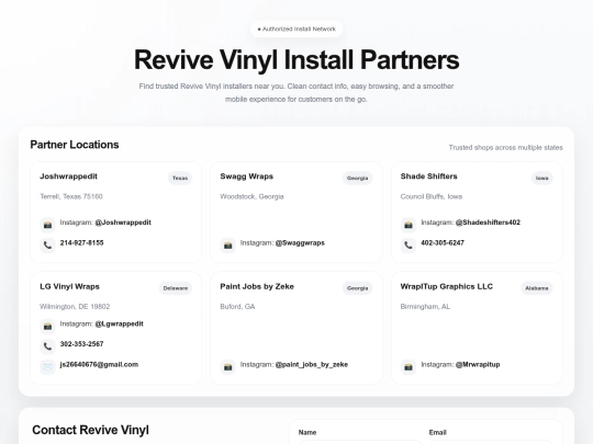 revive/shopinstallpartners screenshot