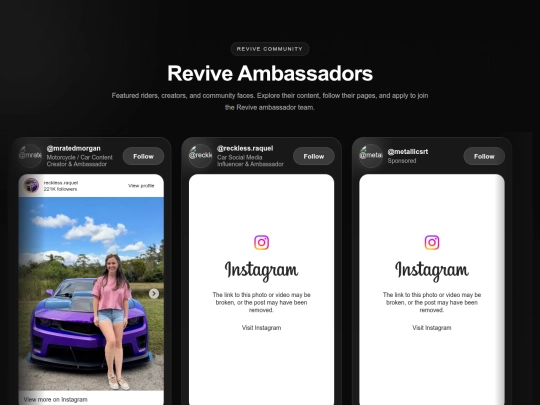revive/sponsors screenshot