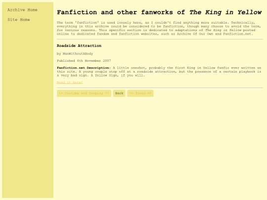 archive/fanfic screenshot