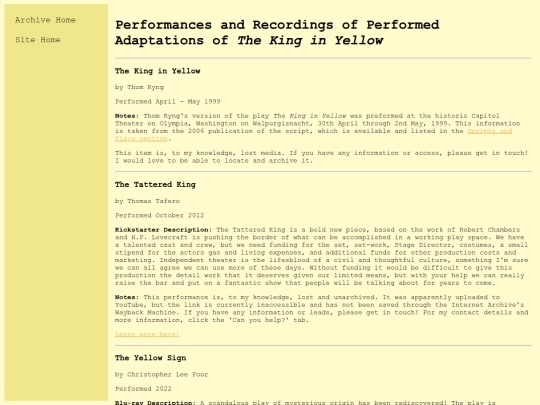 archive/performances screenshot