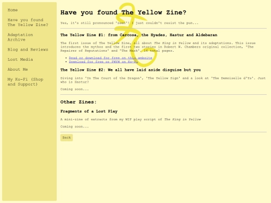 theyellowzine screenshot