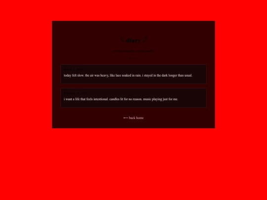 diary screenshot
