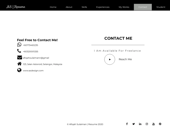 contact screenshot