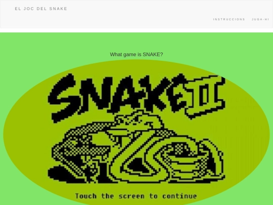 snake screenshot