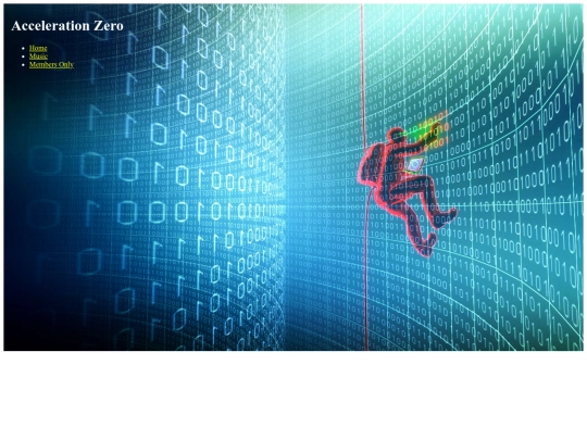 AccelerationZeroHomepage screenshot
