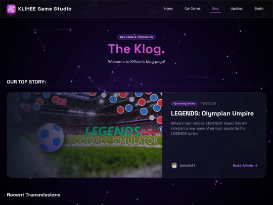 blog screenshot