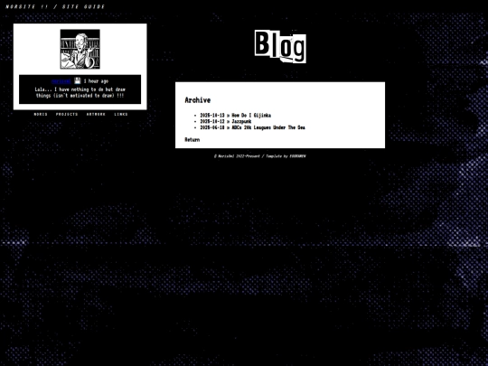 blog/archive screenshot