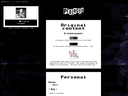 projects screenshot