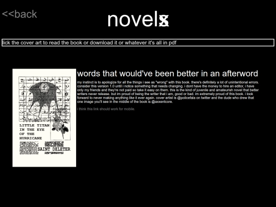 novels screenshot