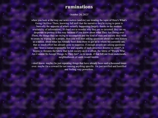 writing/ruminations screenshot