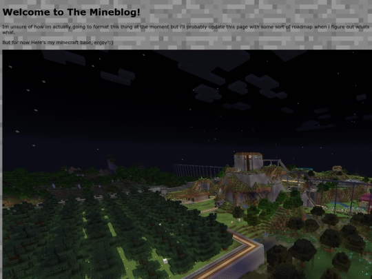 Mineblog screenshot