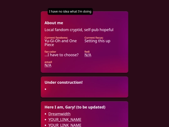 themes/Gradient Cards screenshot