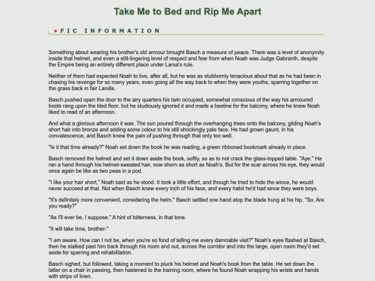 fanfic/ffxii/NoahBasch/Take Me to Bed and Rip screenshot