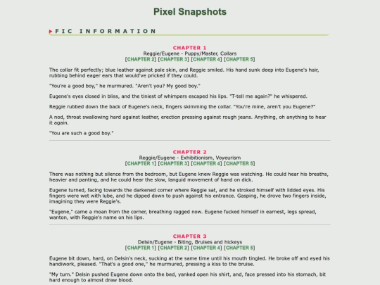 fanfic/infamous/ReggieEugene/Pixel Snapshots screenshot