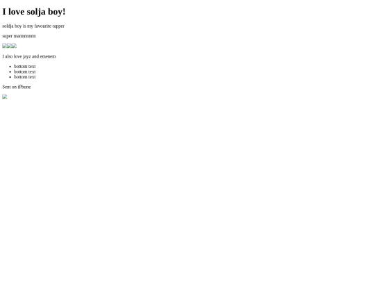 The web site of souljaboysbiggestfan2008 screenshot
