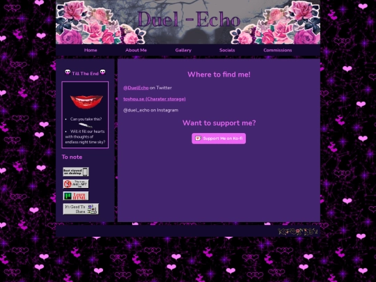 socials screenshot