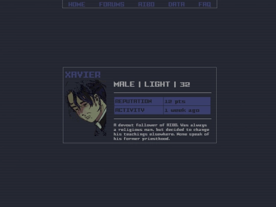 tabs/profile/xavier screenshot
