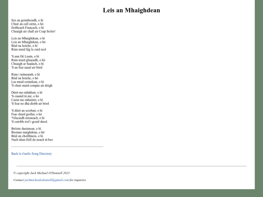 leisanmhaighdean screenshot