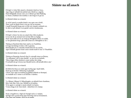 slaintenaneanach screenshot