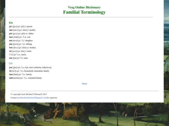 vesg/familial_terminology screenshot