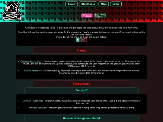 links screenshot