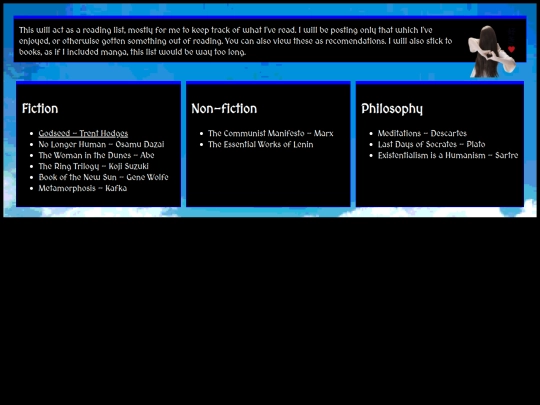 readinglist screenshot