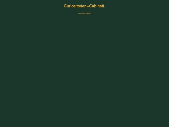 curiosities/curiosities screenshot