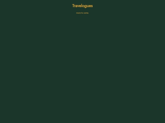 travelogues/travelogues screenshot