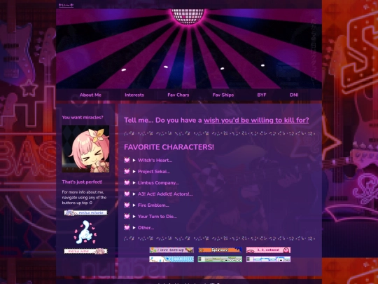 favchars screenshot