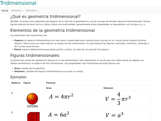 geometria/tridimensional/tridimensional screenshot