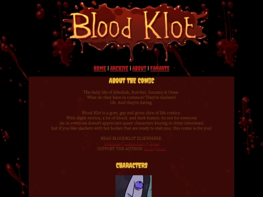 bloodklot/about screenshot